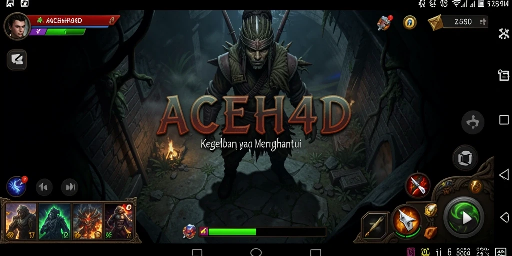 Screenshot menampilkan suasana mencekam dari gameplay ACEH4D.