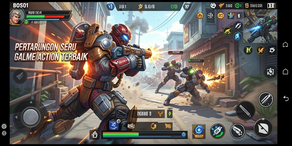 Screenshot utama BOS01 menunjukkan aksi seru dalam gameplay yang mendebarkan.