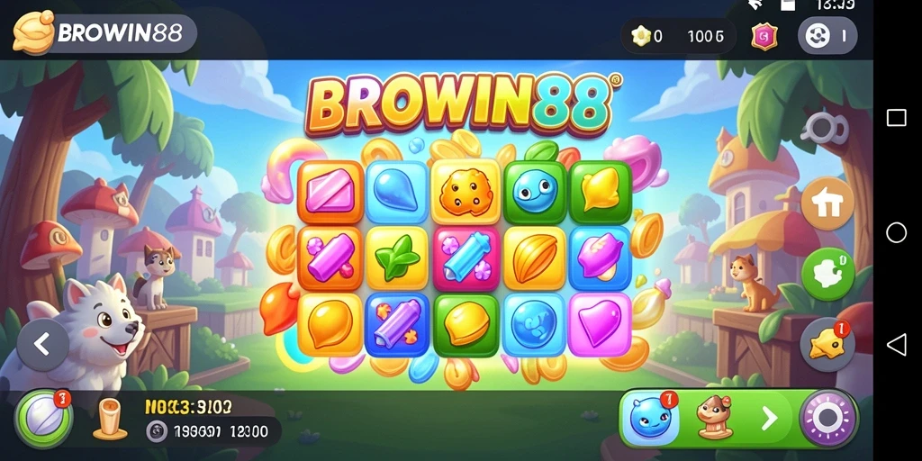 Gameplay BROWIN88 yang seru dan menantang dalam Match-3.