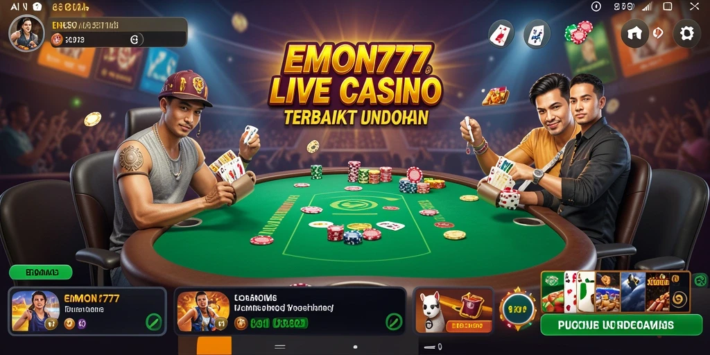 Screenshot gameplay menarik dari EMON777 Live Casino.
