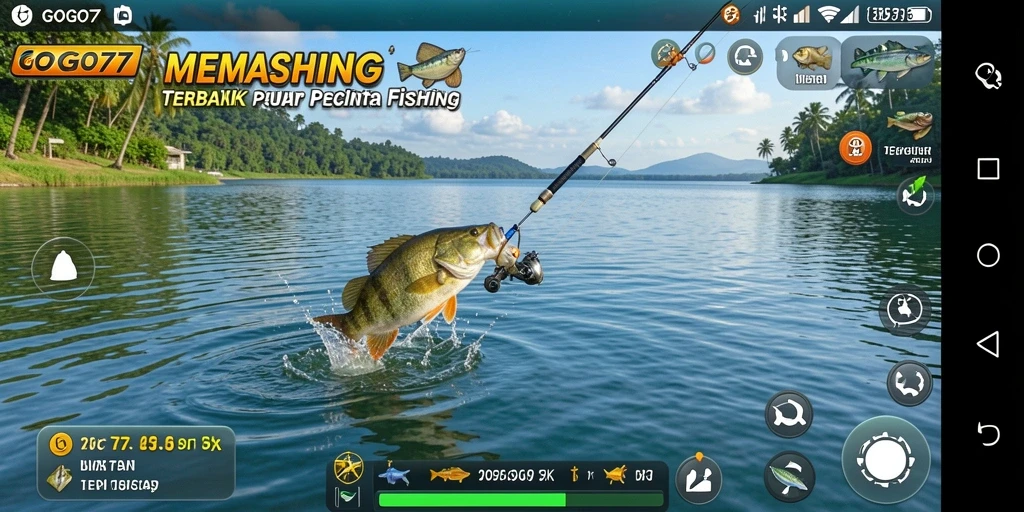Screenshot GOGO77 menampilkan pengalaman memancing yang menakjubkan.