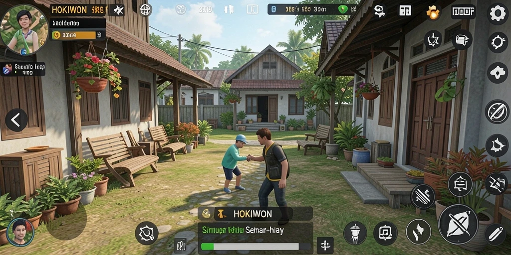 Tampilan gameplay HOKIWON yang menarik dan interaktif.