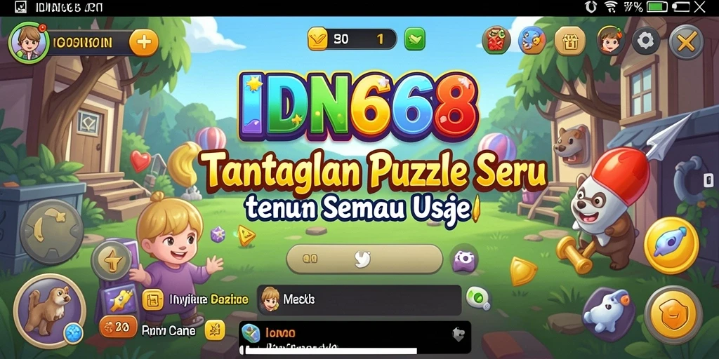 Gameplay seru IDN668 yang penuh dengan teka-teki menantang.