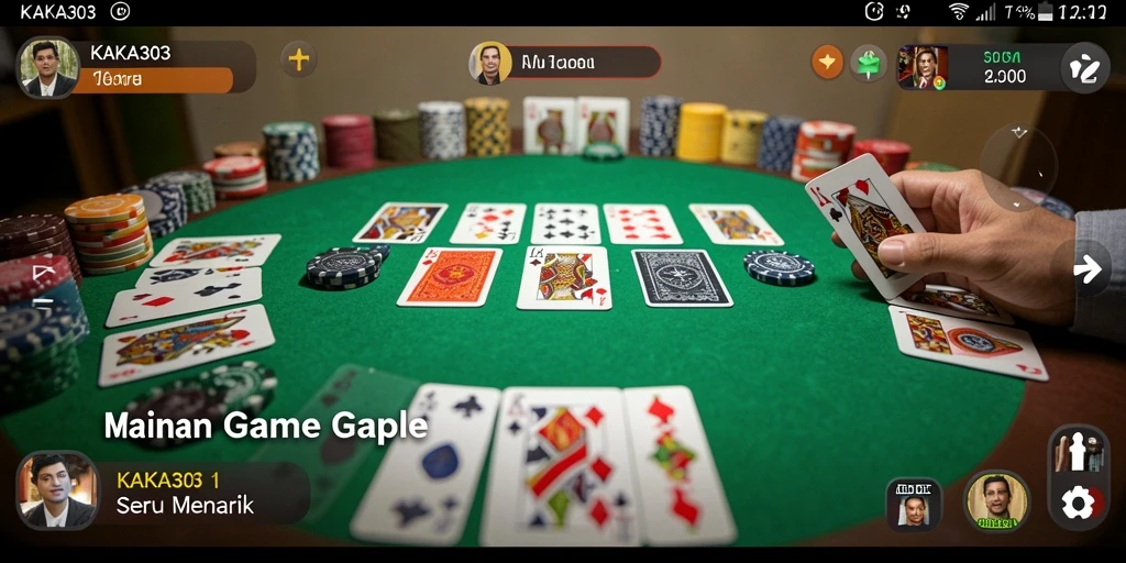 Tampilan menarik dari gameplay Gaple di KAKA303.