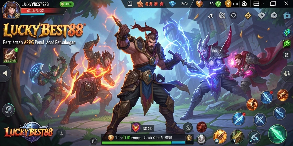 Tangkapan layar gameplay LUCKYBEST88 yang intens dan menegangkan.