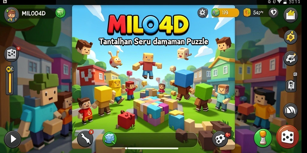 Tampilan gameplay menarik dalam MILO4D yang penuh teka-teki.