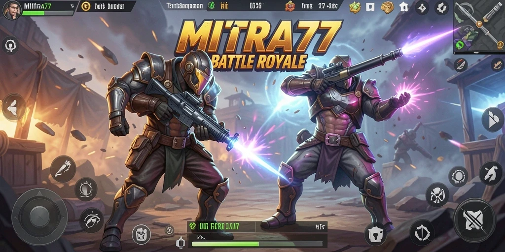 Tampilan gameplay seru dan strategi dalam MITRA77.