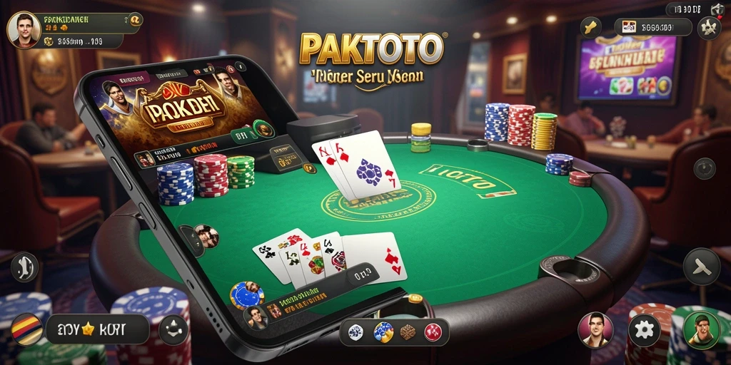Screenshot utama PAKTOTO menampilkan gameplay seru Poker.