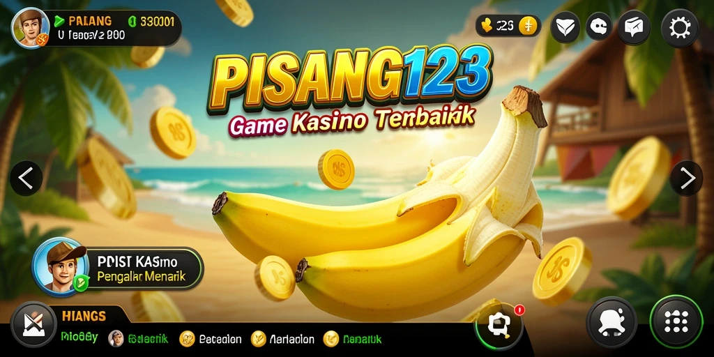 Screenshot gameplay PISANG123 menampilkan pengalaman kasino yang mendebarkan.