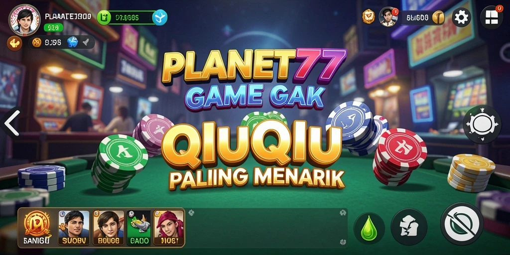 Tampilan gameplay QiuQiu di PLANET77 yang seru.