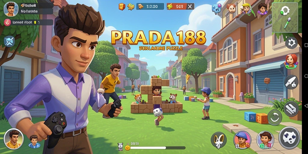 Tampilan gameplay PRADA188 dengan berbagai teka-teki Puzzle menarik.
