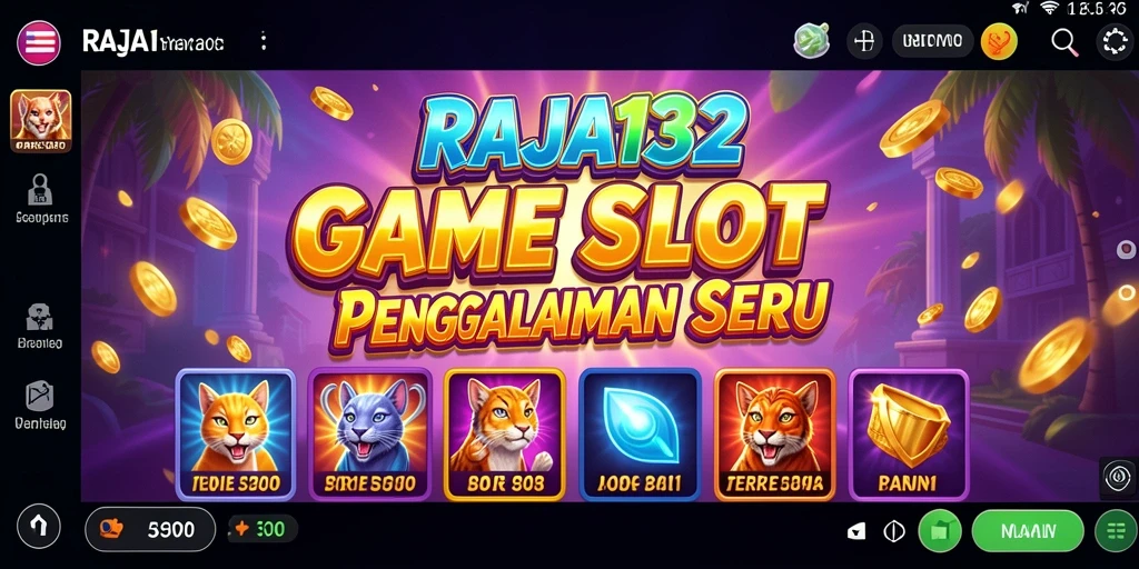 Tampilan menarik dari gameplay Slot RAJA132 yang seru.
