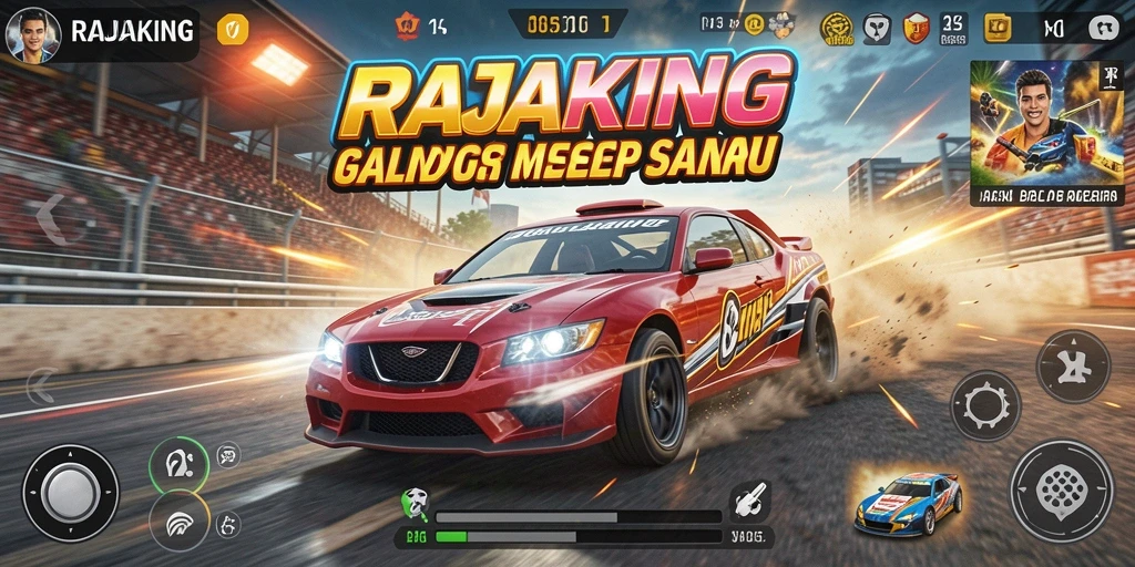 Gameplay mendebarkan dengan kecepatan tinggi di RAJAKING.