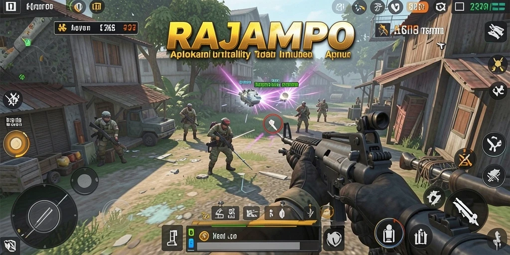 Tampilan utama aplikasi RAJAMPO yang mempermudah aktivitas.